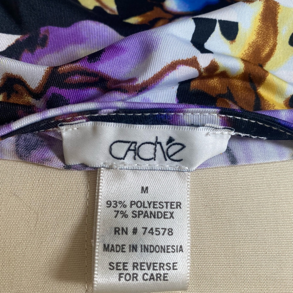 Cache Striped Floral Print Top - Picture 5 of 5